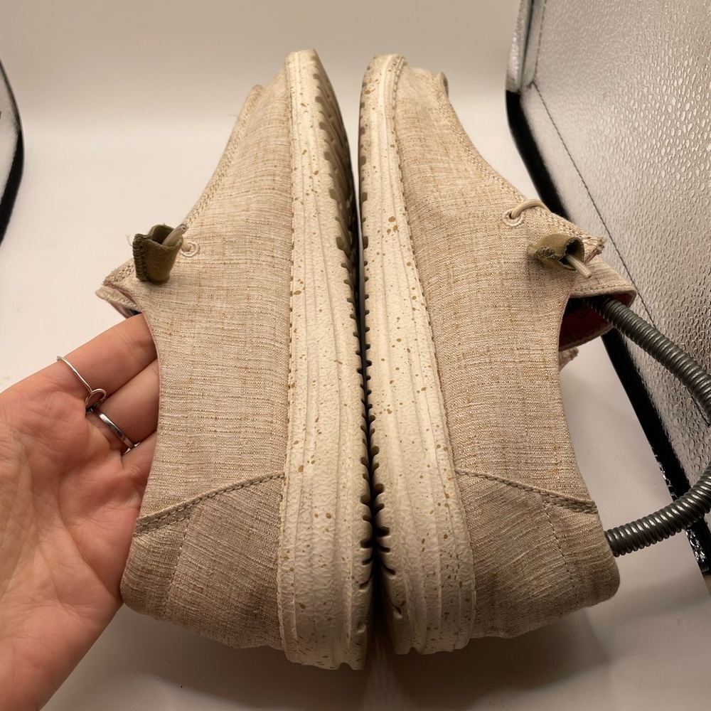Hey Dude Wendy Chambray White loafers women’s size 8 - Picture 7 of 9